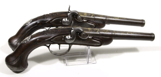 Pair of Luxury Percussion Pistols France about 1740