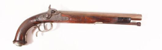 13359 - Long percussion pistol, probably Suhl, 1950