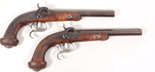 17197 - Pair of St. Etienne Dueling Pistols, 1840