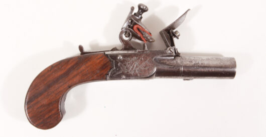 17968 - Flintlock pocket pistol, England, circa 1800