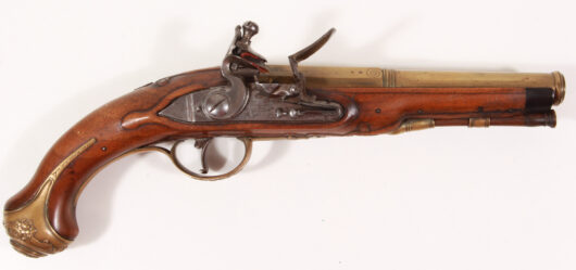 17658 - Bauduin flintlock naval pistol, France, circa 1760