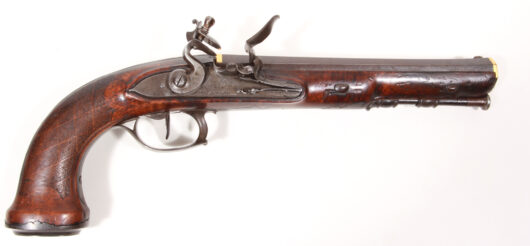 14818 - Rare Flintlock Officers Pistol, France about 1800